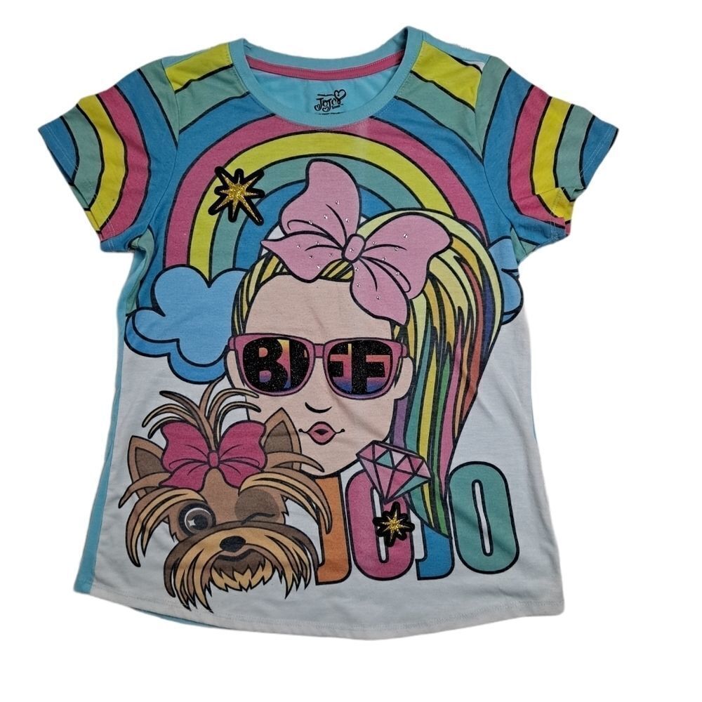 Jojo Siwa Tee Multicolored Pastel XLarge ((14-16) (Girls)